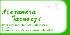 alexandra tarnoczi business card