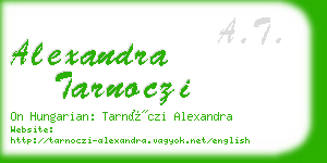 alexandra tarnoczi business card